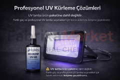 MAXWELL MIXBOND UV 68 Şeffaf UV Cam Yapıştırıcı Cam-Cam ve Cam-Metal