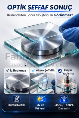 MAXWELL MIXBOND UV 68 Şeffaf UV Cam Yapıştırıcı Cam-Cam ve Cam-Metal