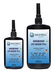 Mixbond UV 9028 – Şeffaf UV Yapıştırıcı (PC, PMMA, PVC, PUR, PA) Medikal Onaylı