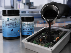 MAXWELL MEP X 201 Epoksi Reçine – Şeffaf Elektronik Kaplama ve Döküm Sistemi