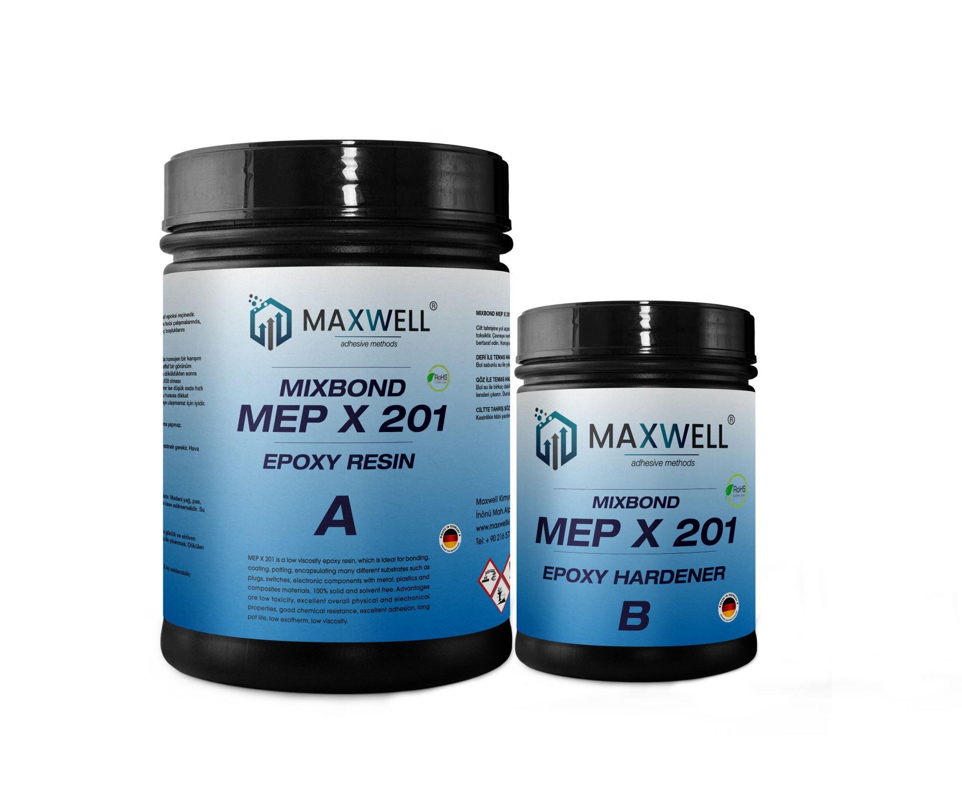 MAXWELL MEP X 201 EPOKSİ REÇİNE (ROHS ONAYLI)