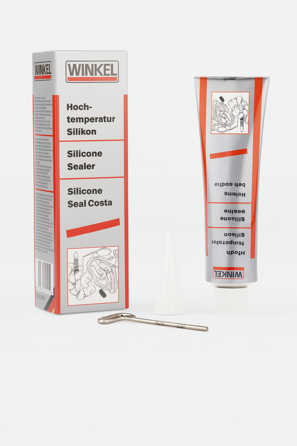 WINKEL RTV Sıvı Conta Siyah Asetoksi (70ml)