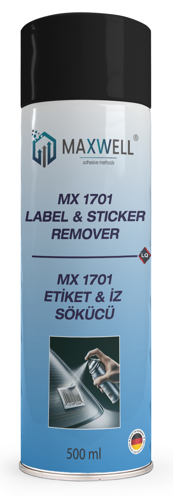 Maxwell Mx-1701 Etiket Çözücü 500ml ( hgs etiket sökücü )