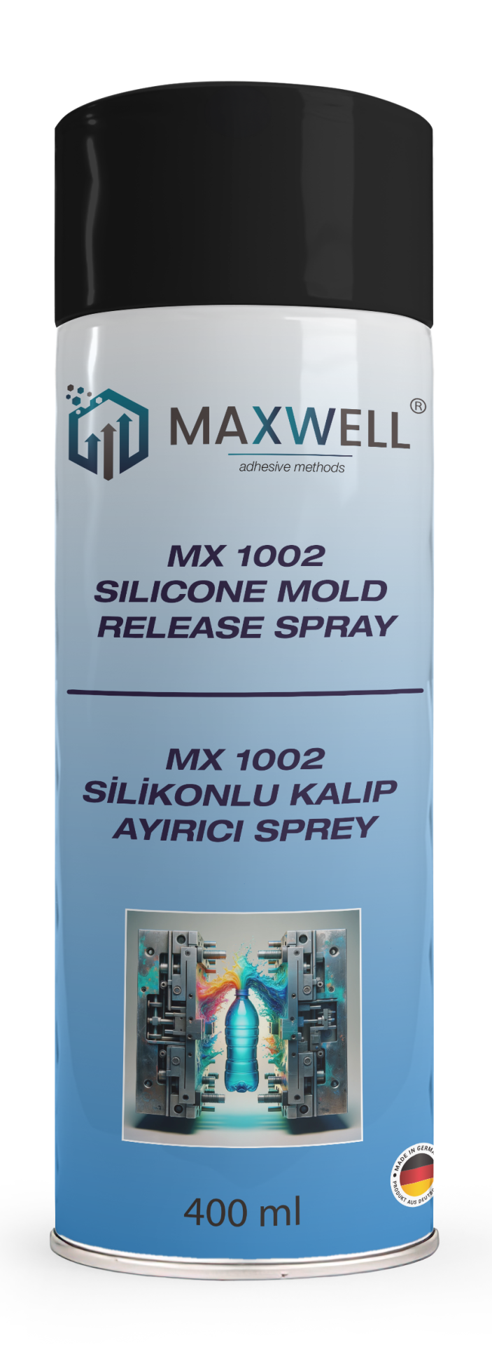MAXWELL MX-1002 Silikonlu Kalıp Ayırcı Sprey 400ml