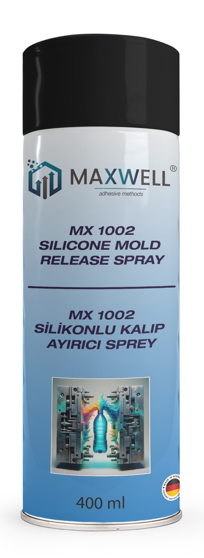 MAXWELL MX-1002 Silikonlu Kalıp Ayırıcı Sprey 400 ml