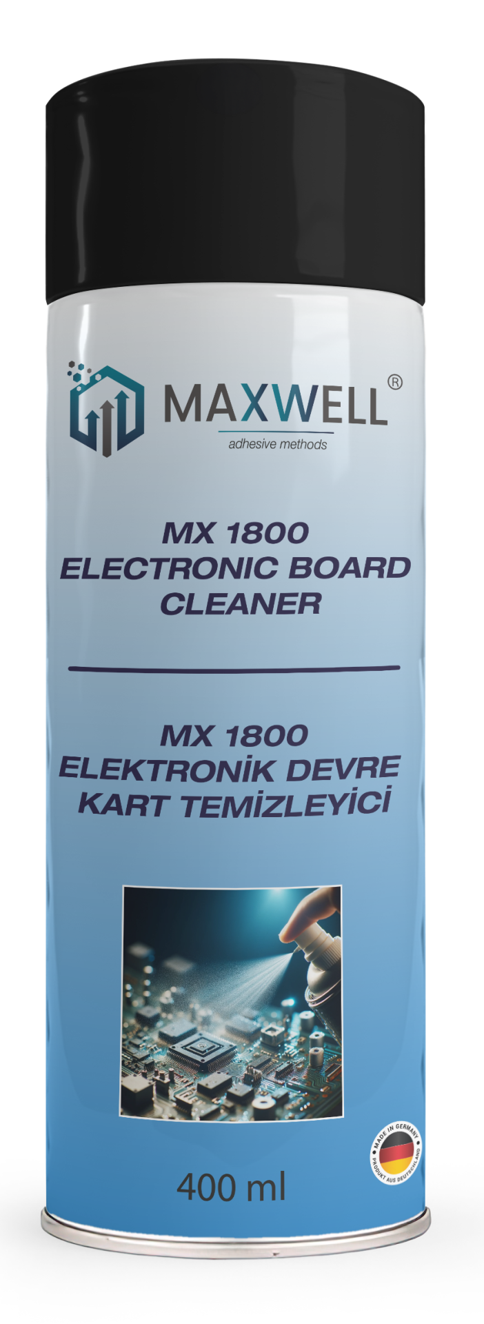 MAXWELL MX-1800 Elektronik Kart Temizleyici Sprey 400 ml