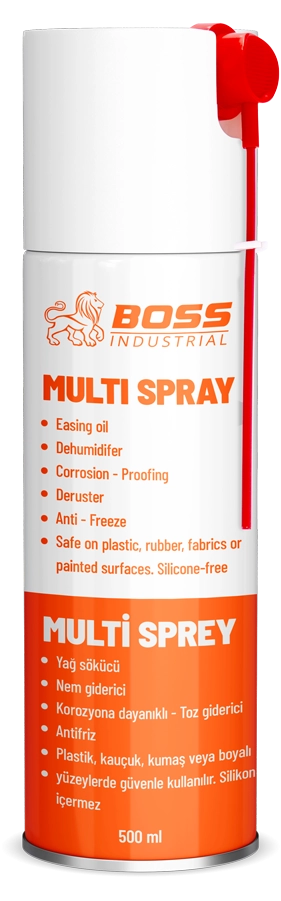 BOSS Multi Sprey ( Çok Amaçlı Yağlama Spreyi ) 500ml.