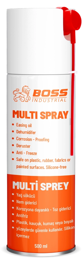BOSS Multi Sprey ( Çok Amaçlı Yağlama Spreyi ) 500ml.
