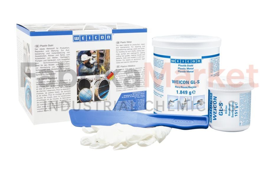 WEICON GL-S Mineral Dolgulu Aşınma Koruma Epoksi Reçine (Yavaş Kürlenme)