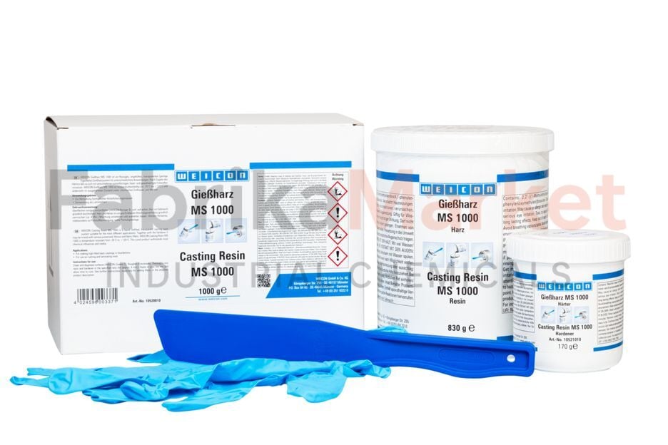 WEICON MS 1000 Dökme Epoksi Reçine (Şeffaf & Düşük Viskozite)