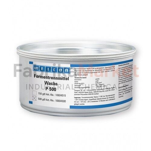 WEICON Kalıp Ayırıcı Mumu P 500 (Gözenekli Yüzeyler İçin)