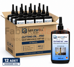 MAXWELL CUTTING OIL 12 Adet 460 ml Delme Kesme ve Kılavuz Çekme Yağı