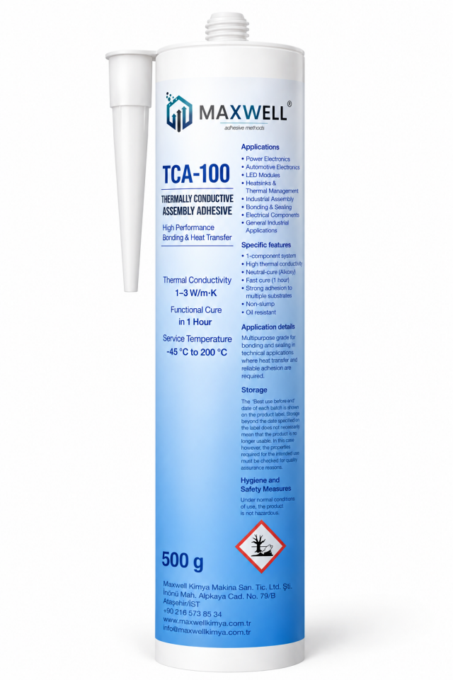MAXWELL TCA-100 Isıl İletken Silikon Yapıştırıcı
