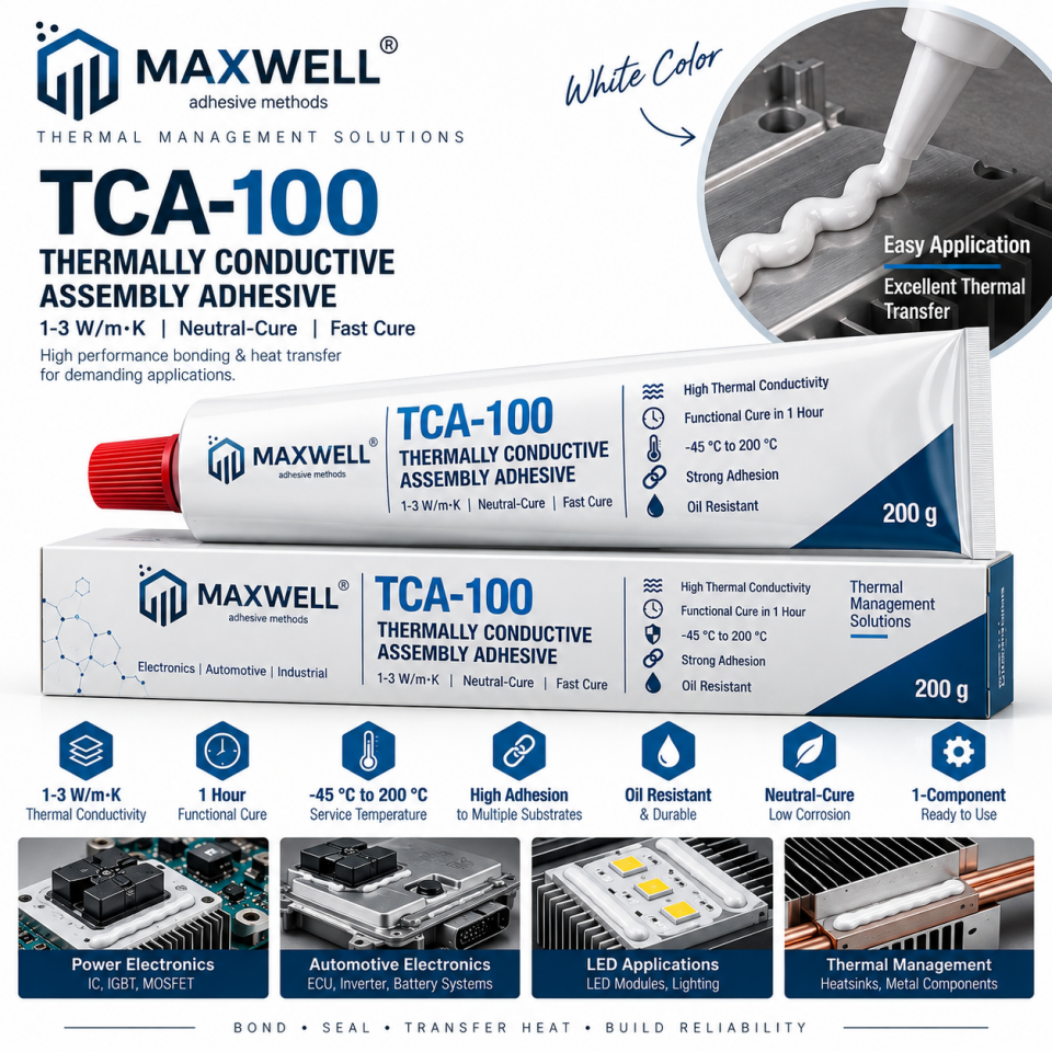 MAXWELL TCA-100 Isıl İletken Silikon Yapıştırıcı