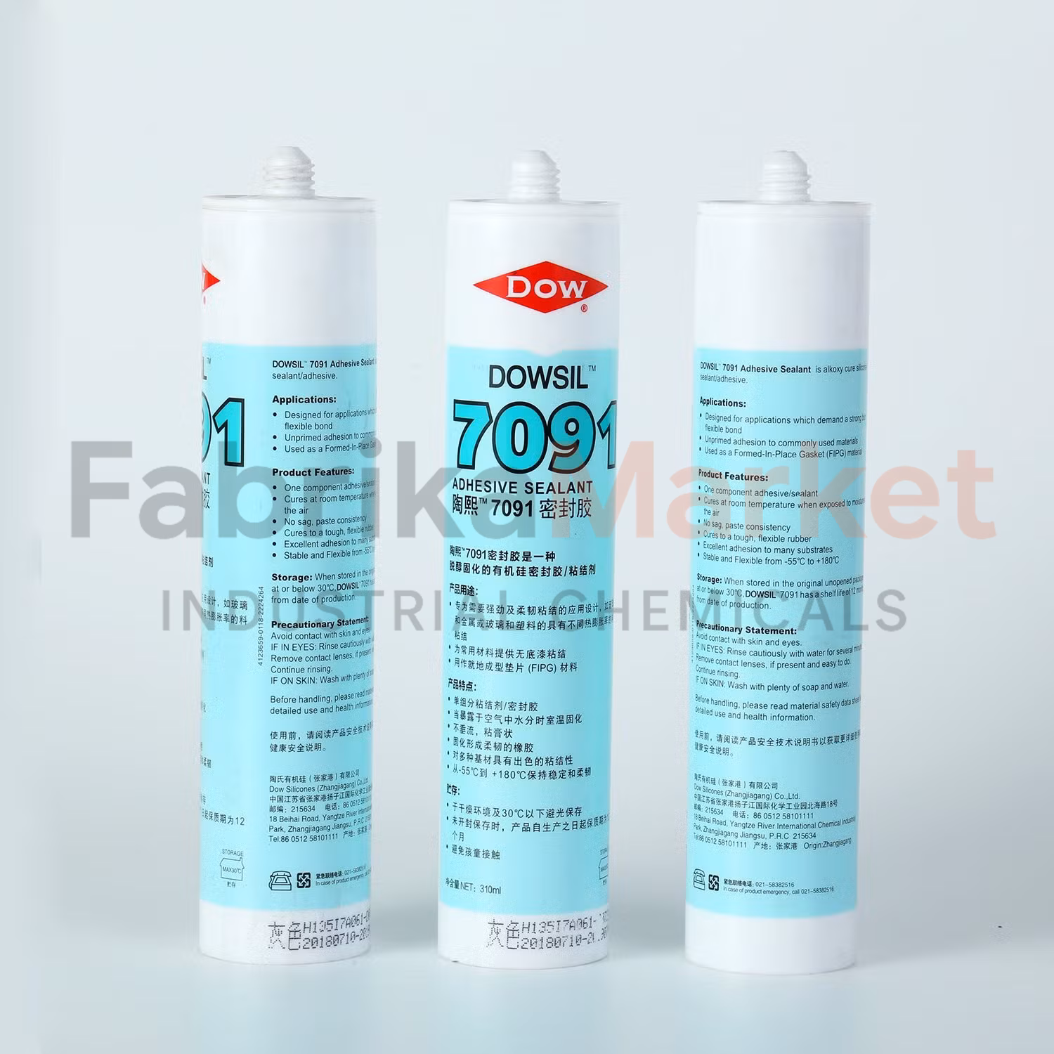 DOWSIL 7091 Adhesive Sealant Endüstriyel Silikon Yapıştırıcı ve Mastik